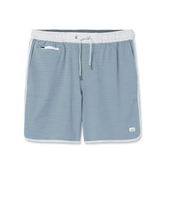 Banks Short Dusty Blue Slub Stripe Athletic Shorts | Vuori sale