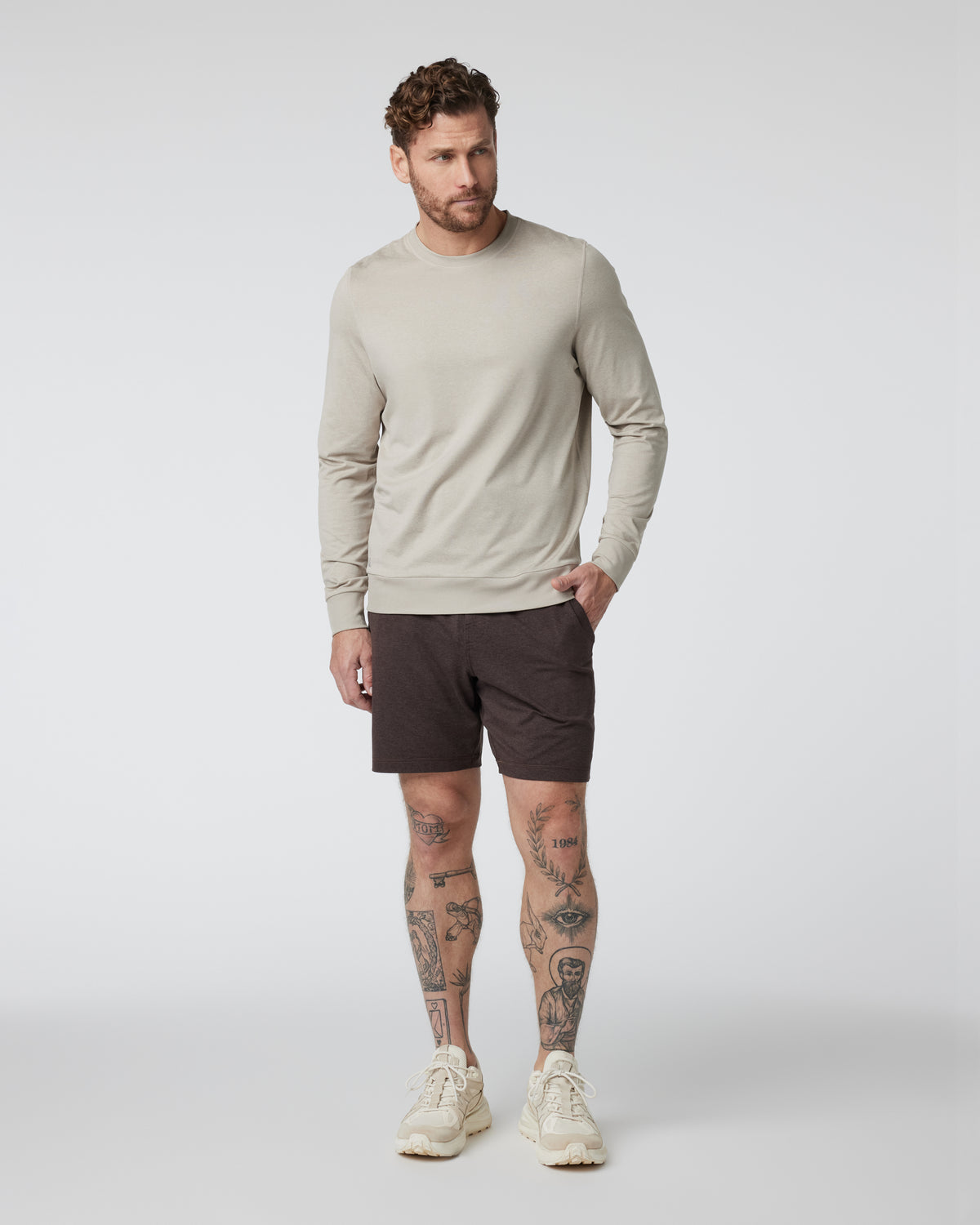 Ponto Short Men's Java Heather Shorts | Vuori outlet