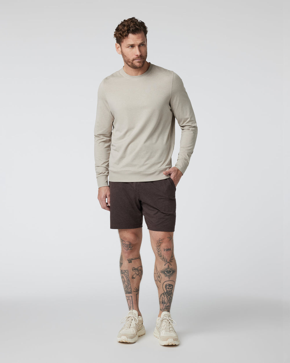Ponto Short Men's Java Heather Shorts | Vuori outlet