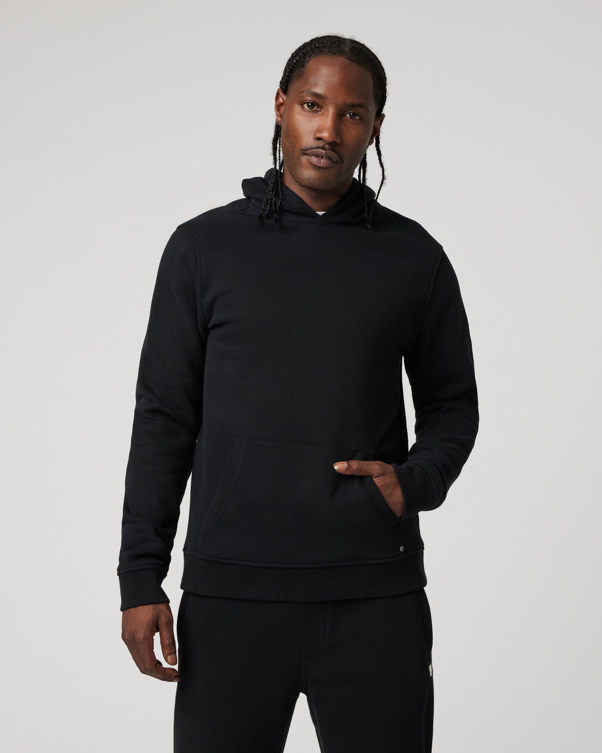 Seaside Pullover Hoodie Men's Black Fleece Hoodie | Vuori discount