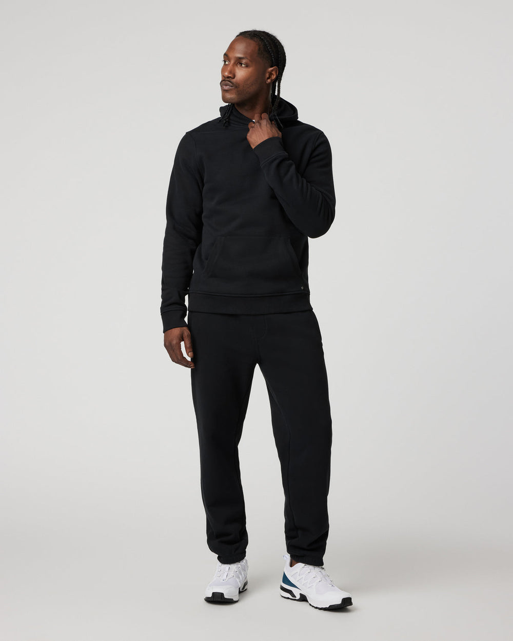 Seaside Pullover Hoodie Men's Black Fleece Hoodie | Vuori discount