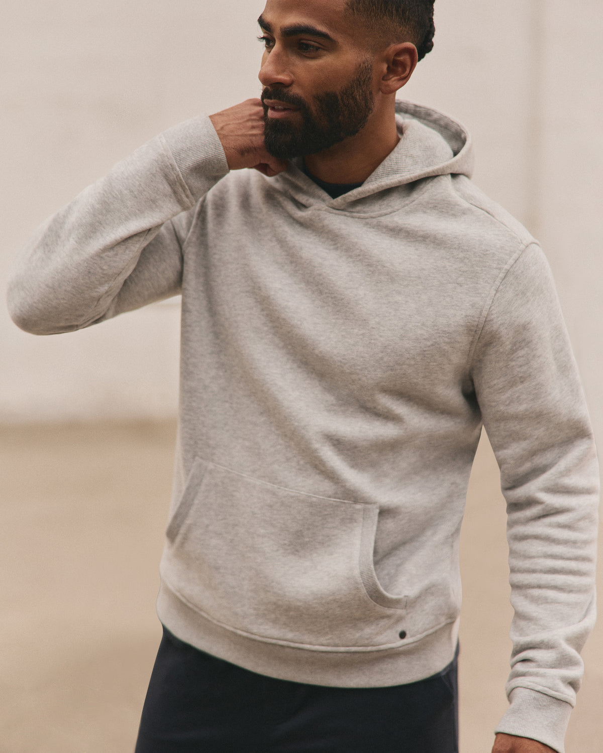 Seaside Pullover Hoodie Light Heather Grey | Vuori sale