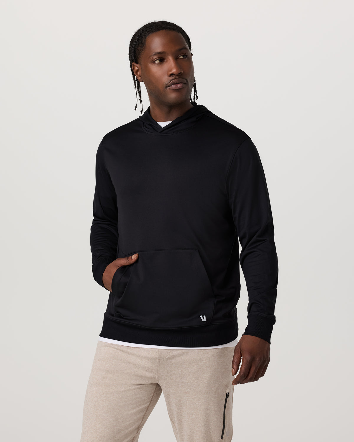 Sunday Hoodie 2.0 Men's Black Athletic Fit Hoodie | Vuori outlet