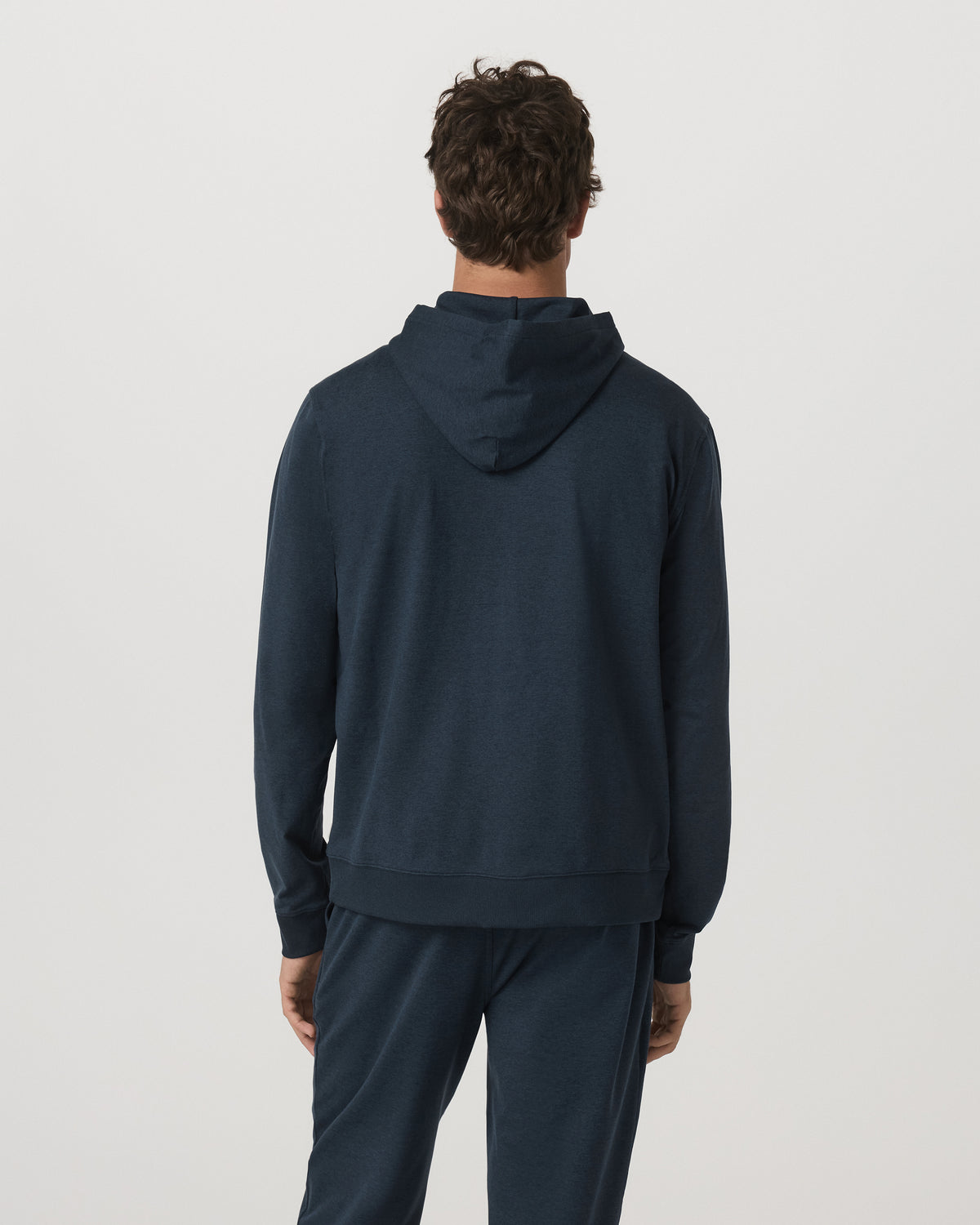 Coronado Full Zip Hoodie 2.0 Men's Midnight Heather Jacket | Vuori shop