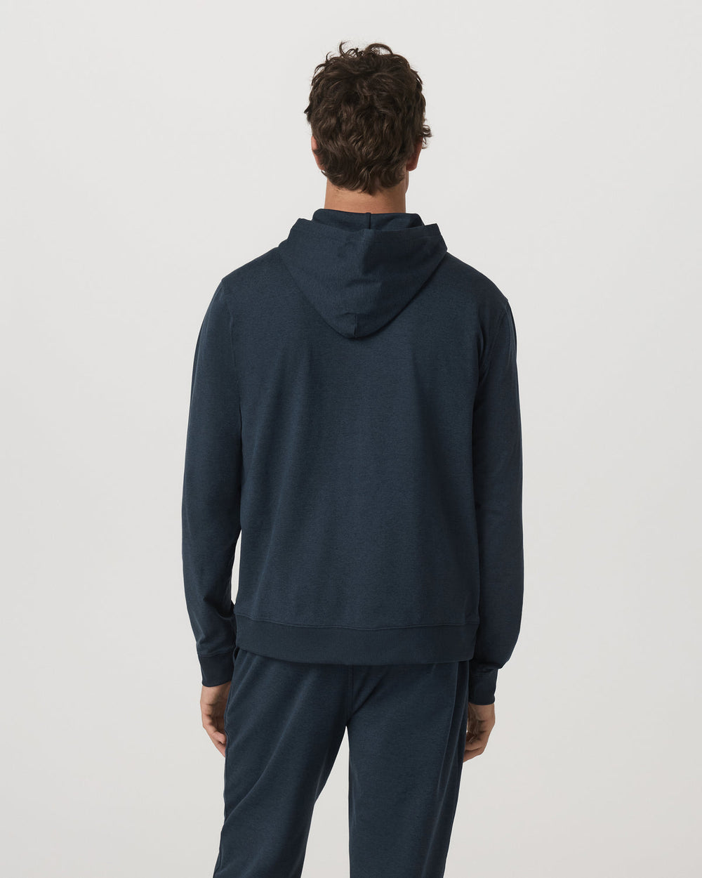 Coronado Full Zip Hoodie 2.0 Men's Midnight Heather Jacket | Vuori shop