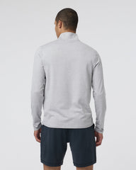 Ponto Half Zip Mock Neck Light Heather Grey | Vuori sale