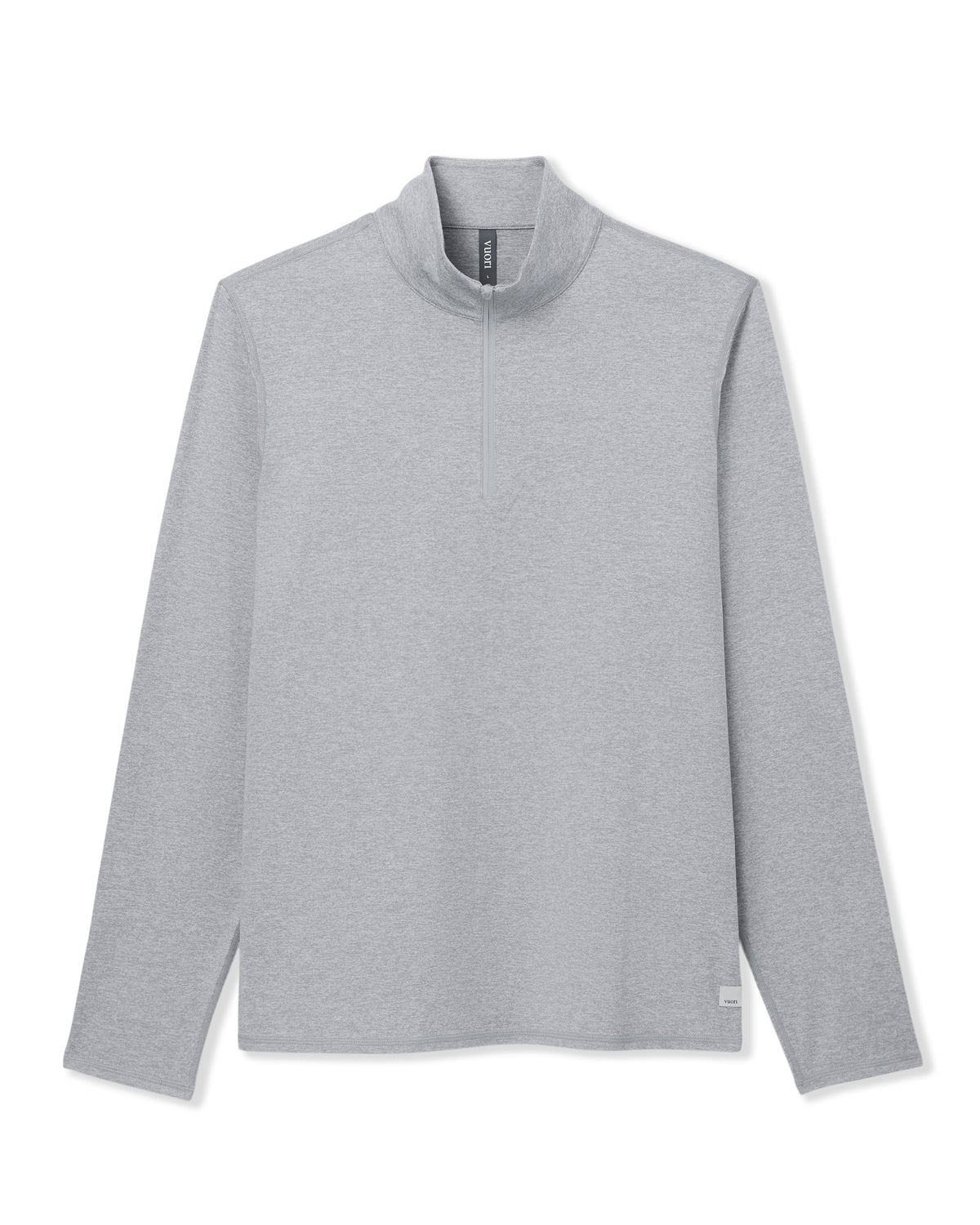 Ponto Half Zip Mock Neck Light Heather Grey | Vuori sale