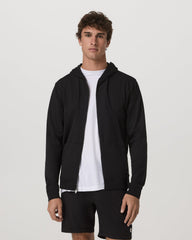 Coronado Full Zip Hoodie 2.0 Men's Black Heather Jacket | Vuori outlet