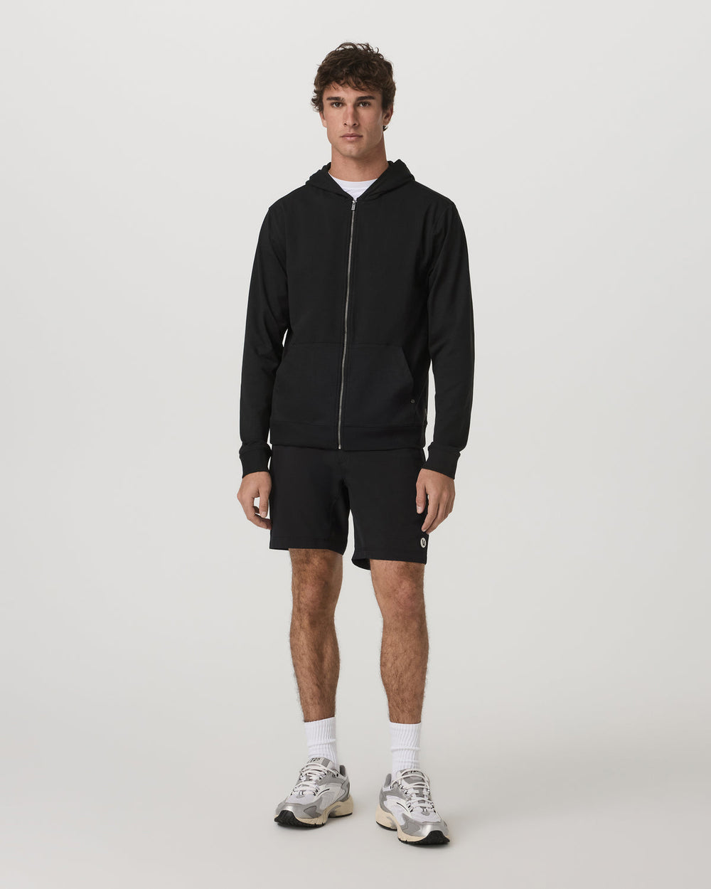 Coronado Full Zip Hoodie 2.0 Men's Black Heather Jacket | Vuori outlet