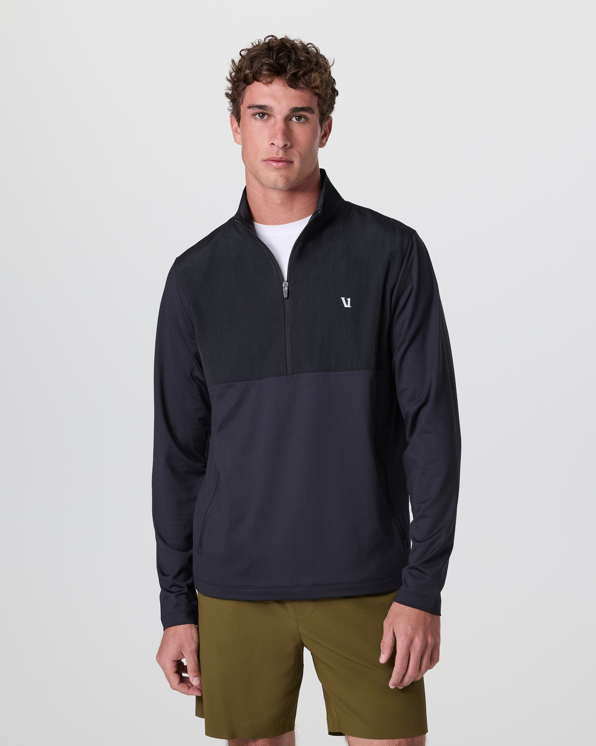Sunday Element Half Zip Black | Vuori onsale