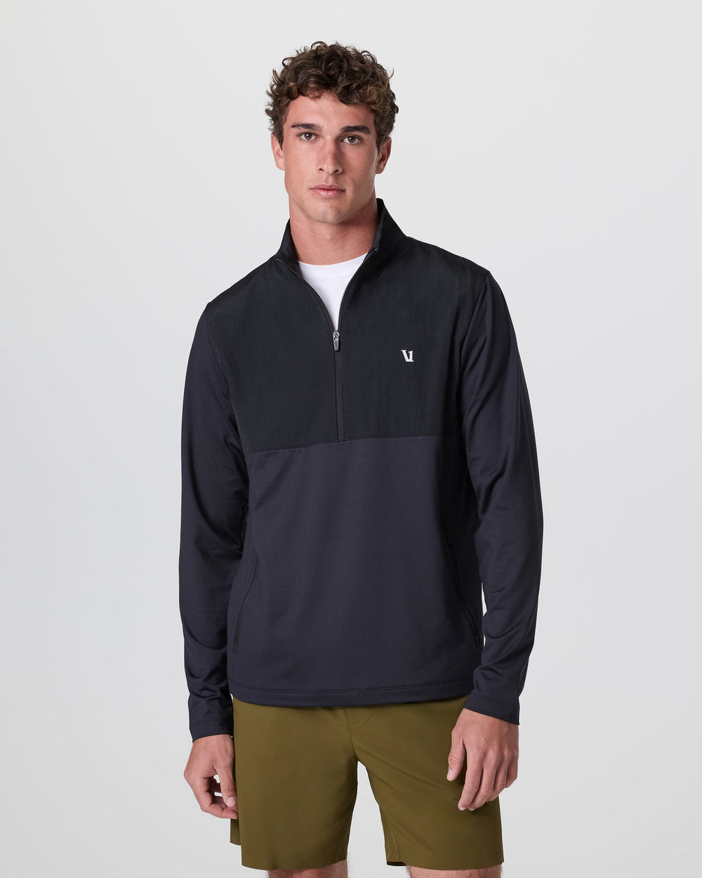 Sunday Element Half Zip Black | Vuori onsale