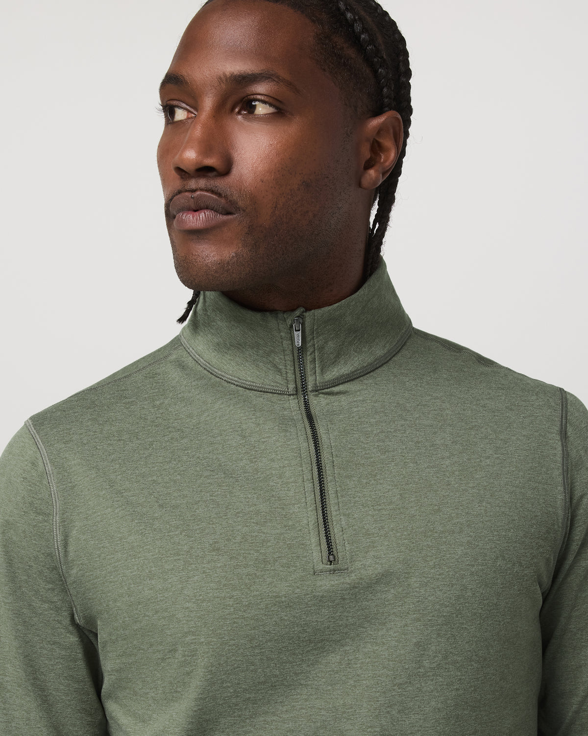 Coronado Half Zip Men's Light Oregano Heather Pullover | Vuori online