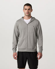 Ponto Full Zip Hoodie Men's Driftwood Heather Hoodie | Vuori outlet