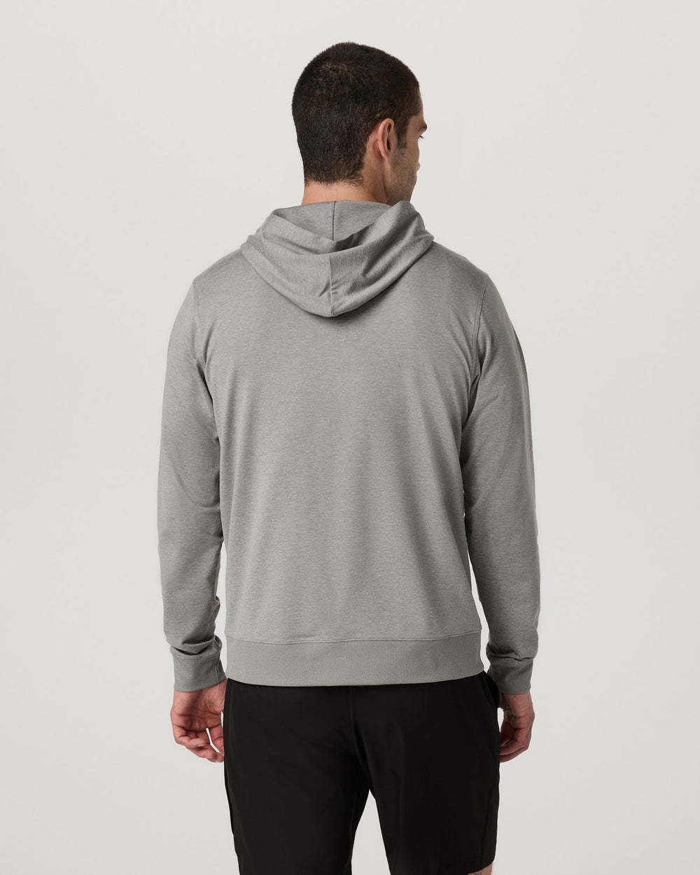 Ponto Full Zip Hoodie Men's Driftwood Heather Hoodie | Vuori outlet