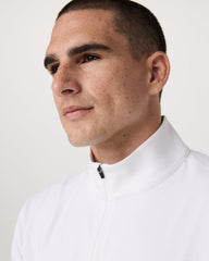 Ponto 1/2 Zip Mock Neck Men's White Mock Neck Top | Vuori online