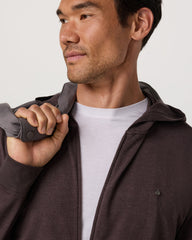 Ponto Full Zip Hoodie Men's Sangria Heather Hoodie | Vuori discount