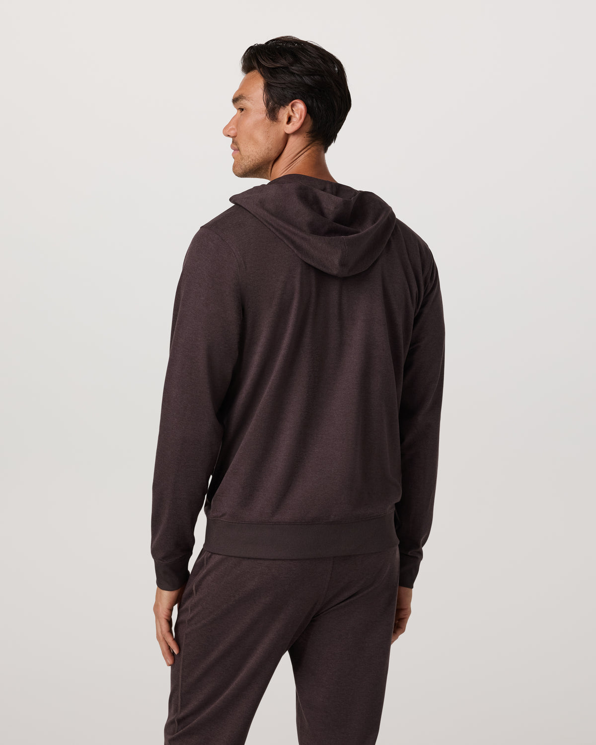 Ponto Full Zip Hoodie Men's Sangria Heather Hoodie | Vuori discount