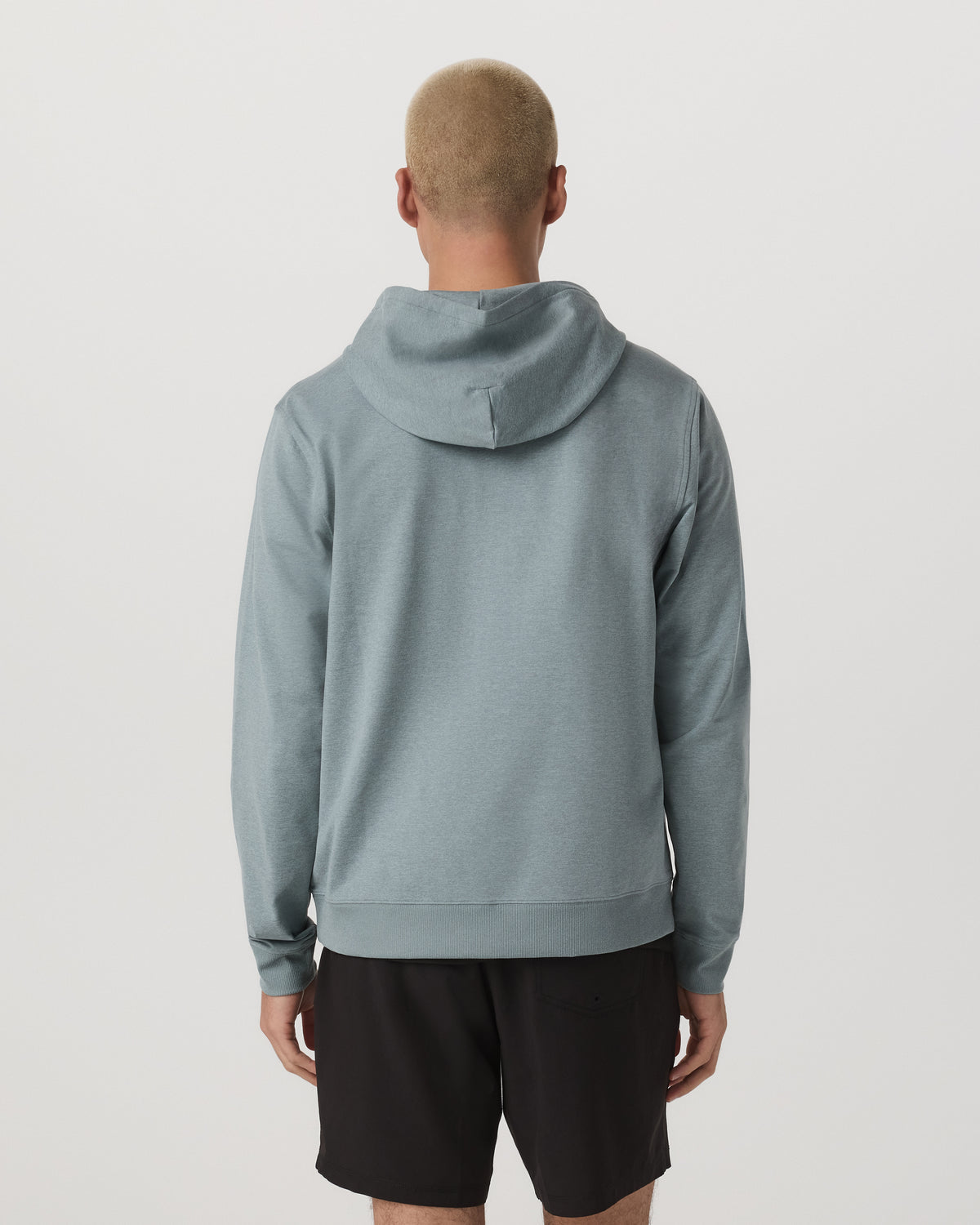 Coronado Full Zip Hoodie 2.0 Misty Blue Heather Jacket | Vuori shop