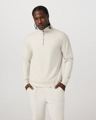 Coronado Half Zip Men's Ivory Heather Pullover | Vuori sale