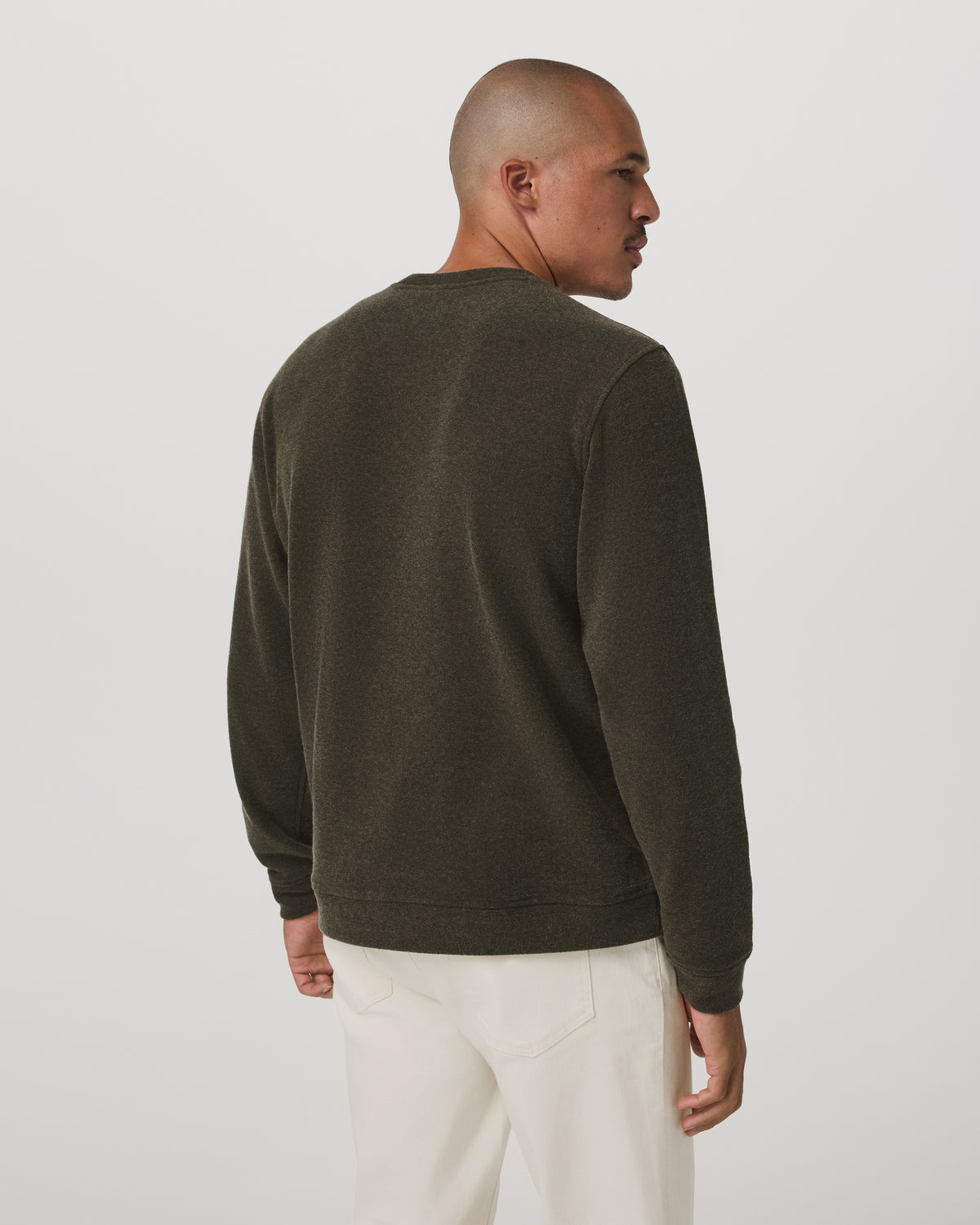 Beach Fleece Crew Men's Dark Oregano Heather Sweatshirt | Vuori for sale