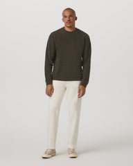 Beach Fleece Crew Men's Dark Oregano Heather Sweatshirt | Vuori for sale