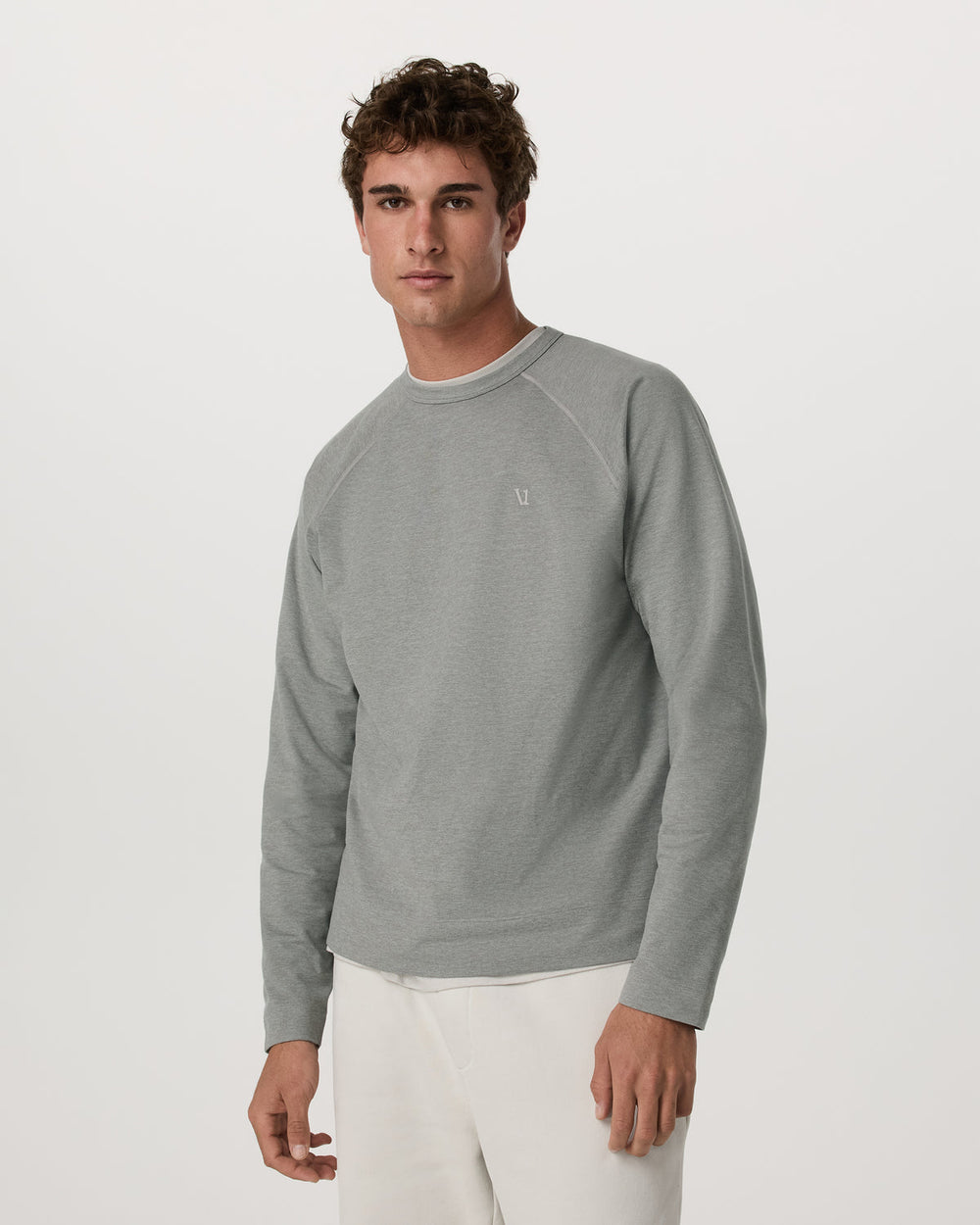Coronado Crew - Relaxed Fit Driftwood Heather Crewneck | Vuori discount