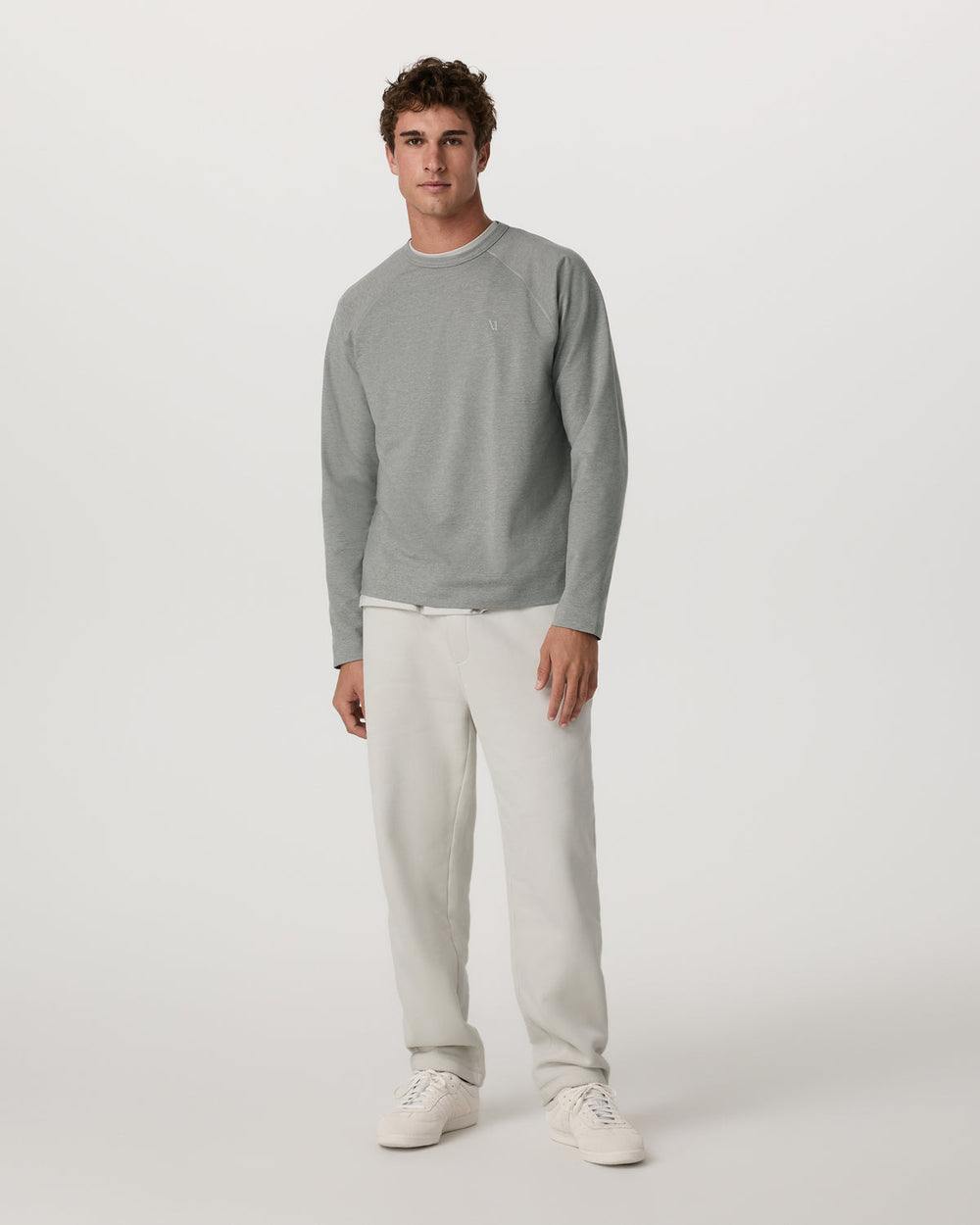 Coronado Crew - Relaxed Fit Driftwood Heather Crewneck | Vuori discount