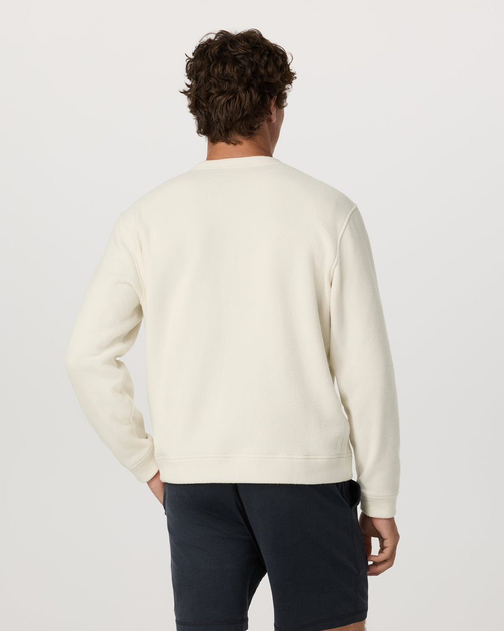 Beach Fleece Crew Men's Bone Heather Crewneck | Vuori shop