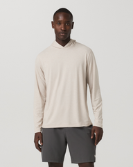 Men's Long Sleeve Everyday Fitness Hoodie Oatmeal Heather | Vuori sale