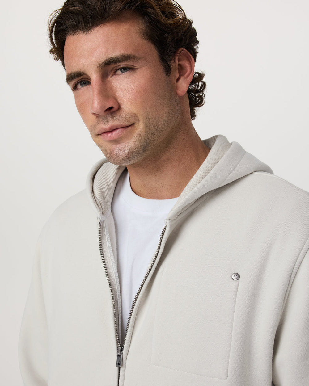 Seaside Full Zip 2.0 Men's Salt Full Zip Hoodie | Vuori online