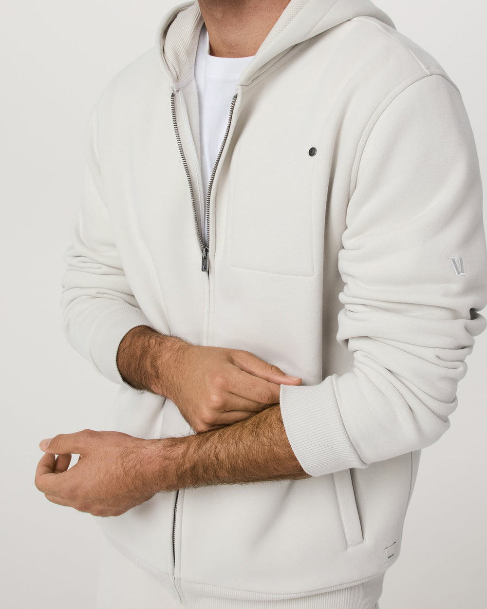 Seaside Full Zip 2.0 Men's Salt Full Zip Hoodie | Vuori online