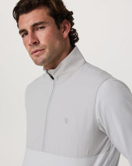 Sunday Element 1/2 Zip Men's Frost Grey Pullover | Vuori shop