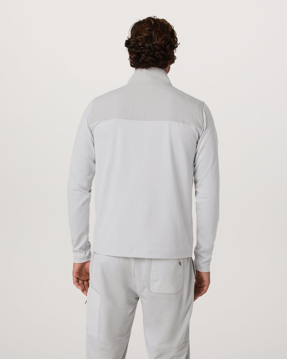 Sunday Element 1/2 Zip Men's Frost Grey Pullover | Vuori shop