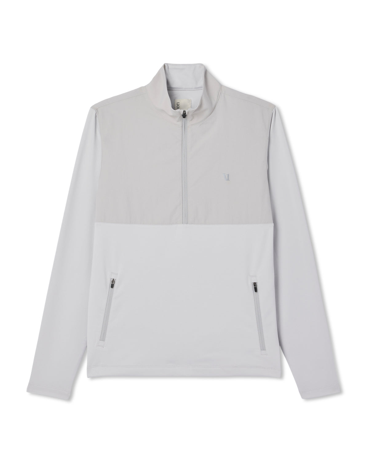 Sunday Element 1/2 Zip Men's Frost Grey Pullover | Vuori shop