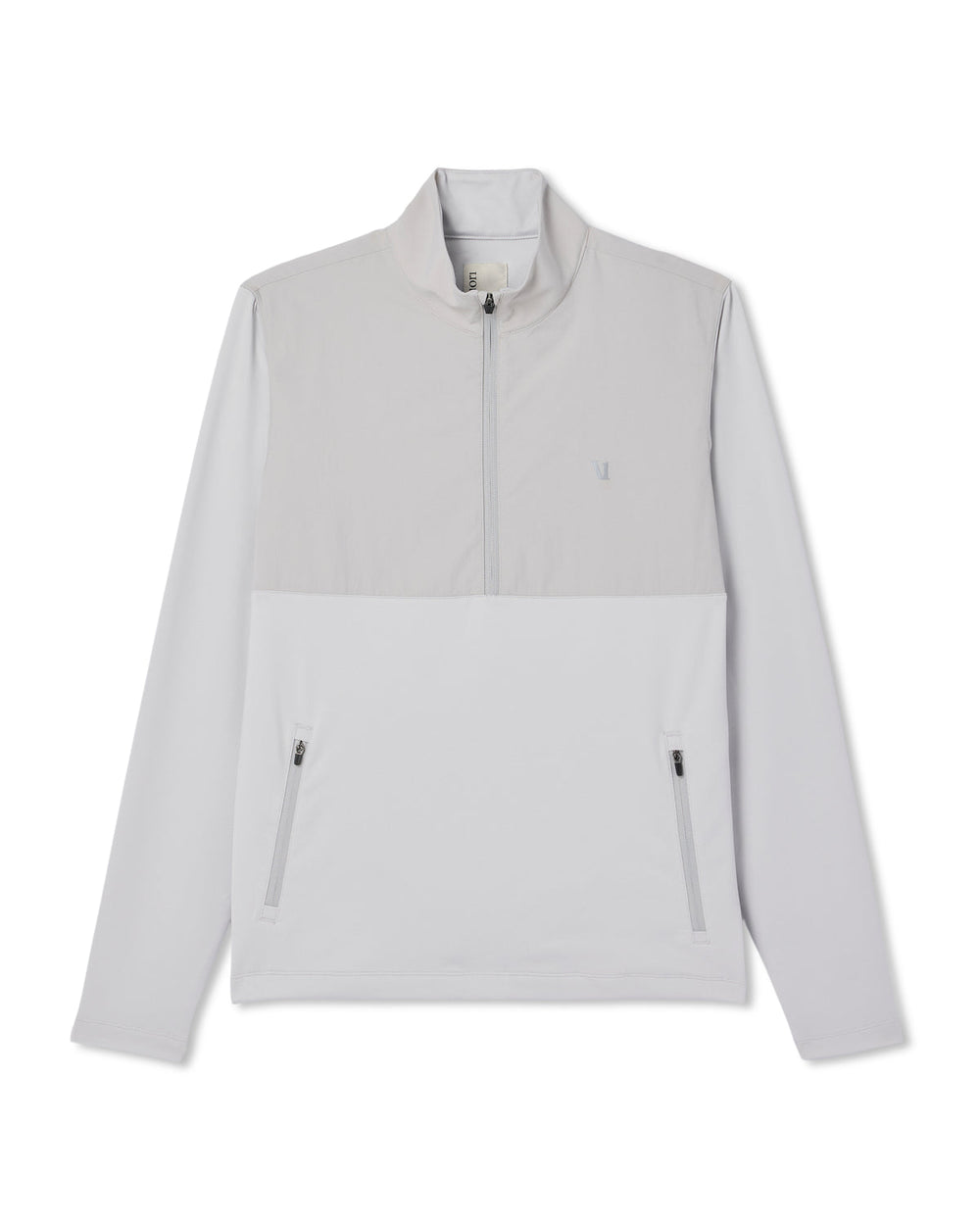 Sunday Element 1/2 Zip Men's Frost Grey Pullover | Vuori shop