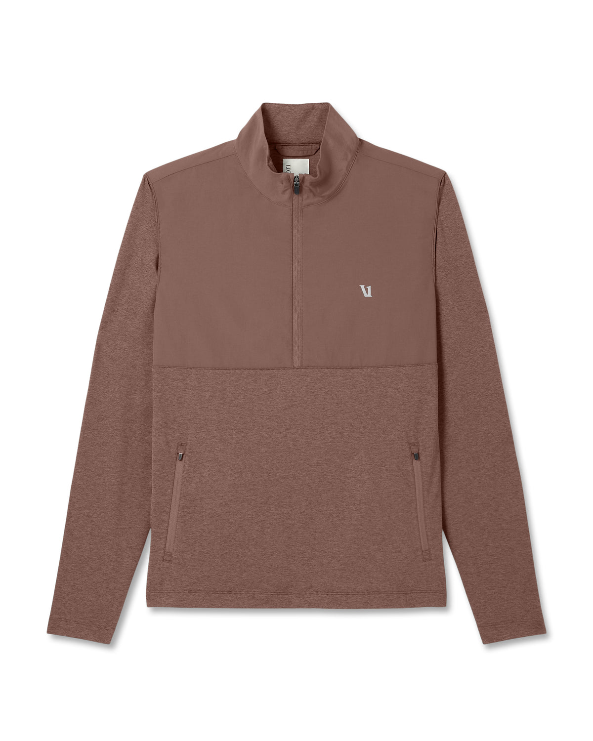 Sunday Element Half Zip Men's Sable Heather Layer | Vuori sale