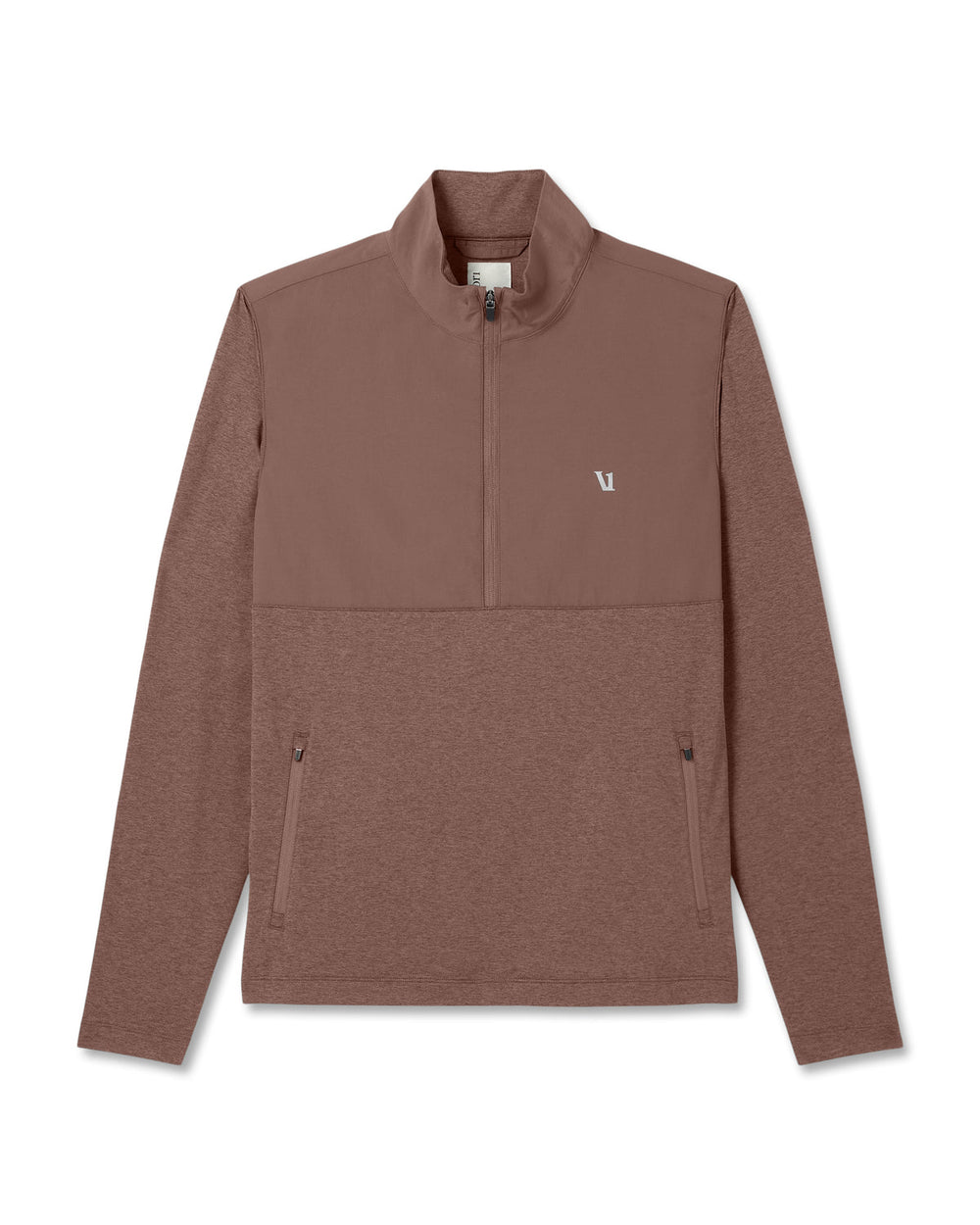 Sunday Element Half Zip Men's Sable Heather Layer | Vuori sale