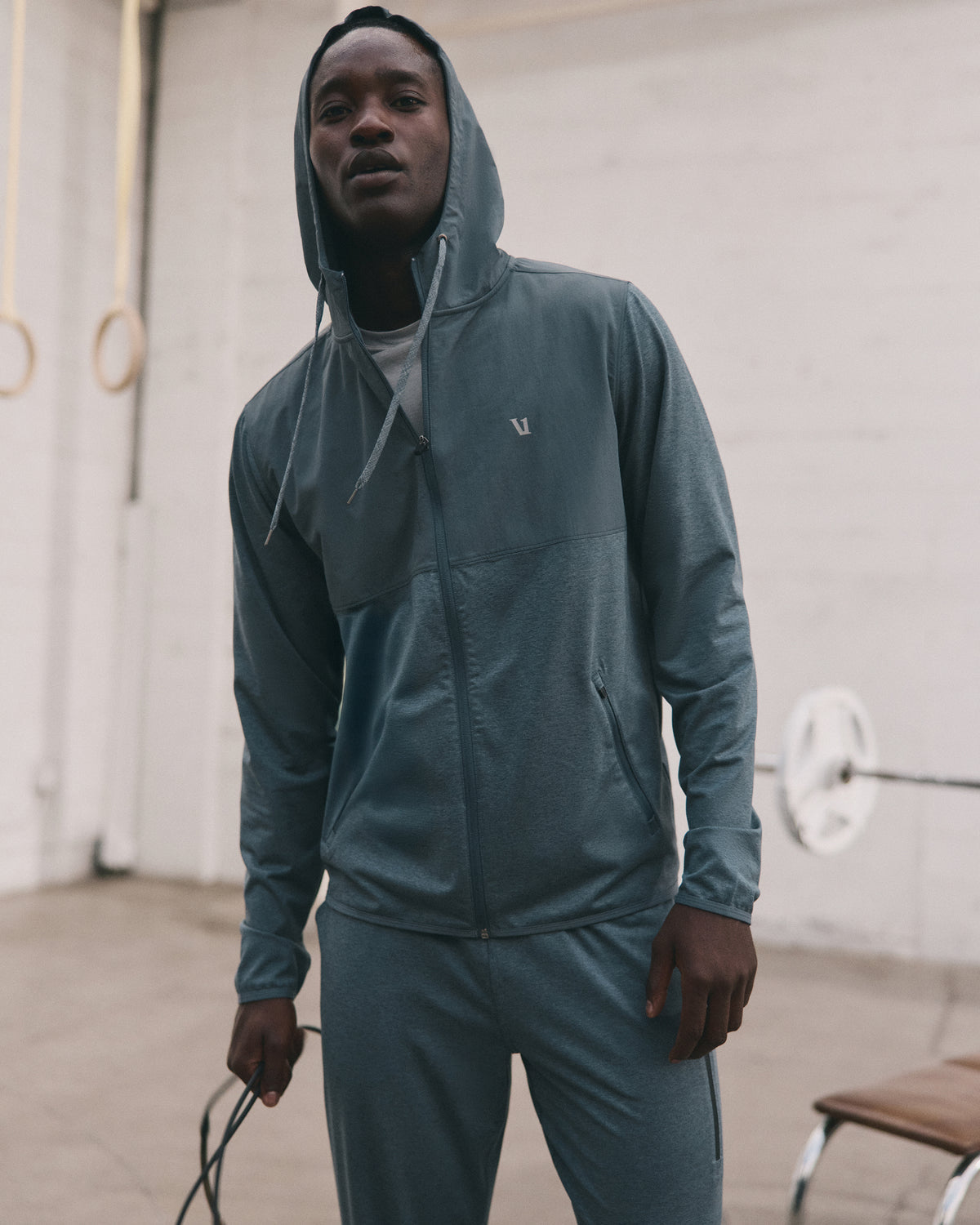 Sunday Element Jacket Men's Blue Sea Heather Jacket | Vuori onsale
