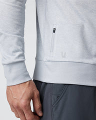 Ponto Performance Crew Men's Platinum White Pullover | Vuori for sale