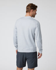 Ponto Performance Crew Men's Platinum White Pullover | Vuori for sale