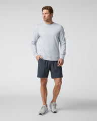 Ponto Performance Crew Men's Platinum White Pullover | Vuori for sale