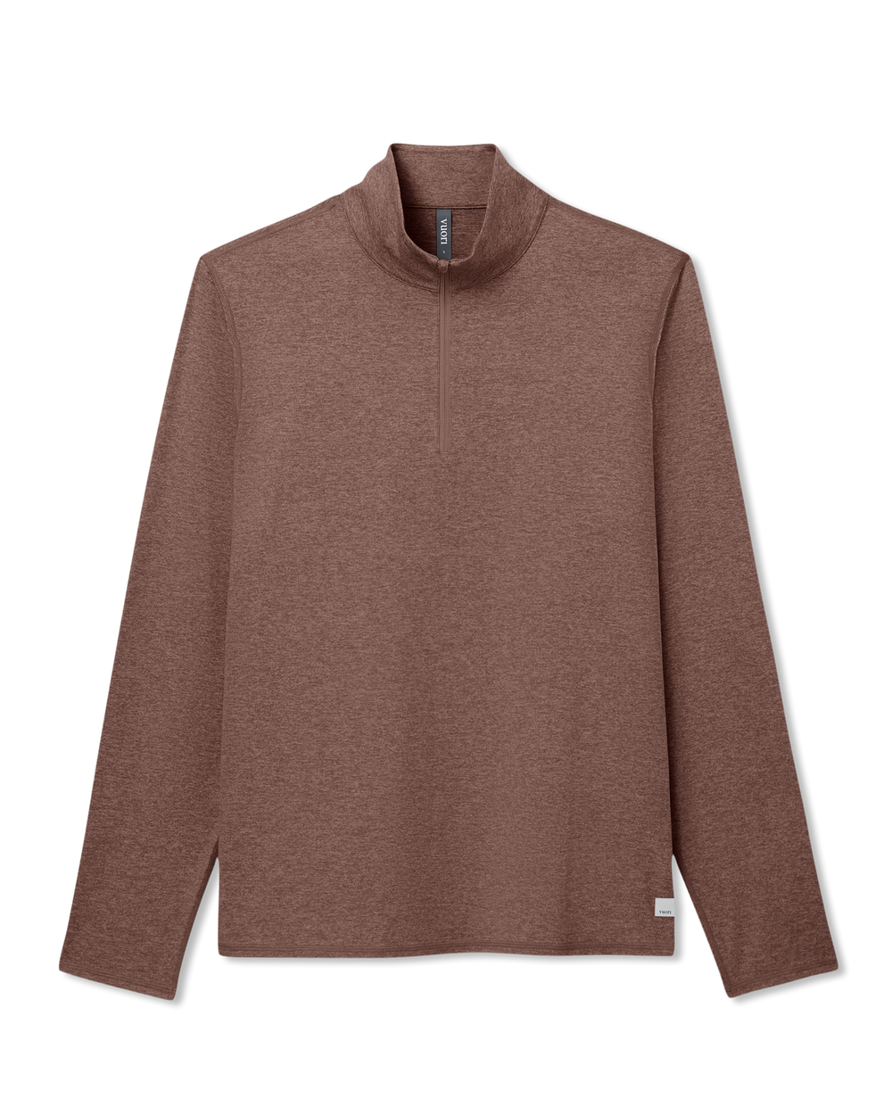 Ponto Half Zip Mock Neck Men's Sable Heather Layer | Vuori online
