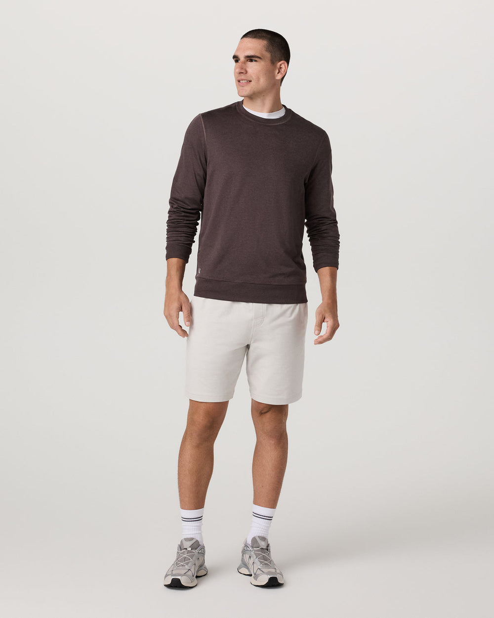 Ponto Performance Crew Men's Sangria Heather Crew Neck | Vuori outlet