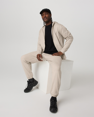 Men's Coronado Full Zip Hoodie 2.0 Limestone Heather | Vuori sale