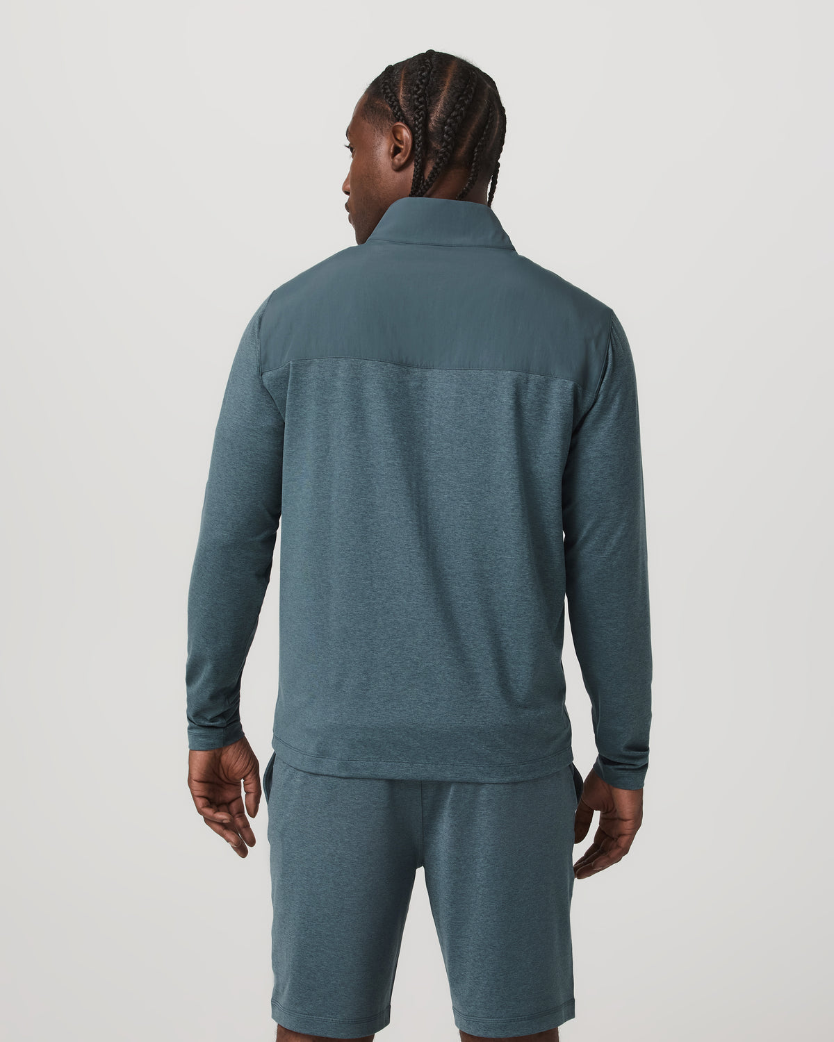 Sunday Element Track Jacket Men's Blue Sea Heather Jacket | Vuori onsale
