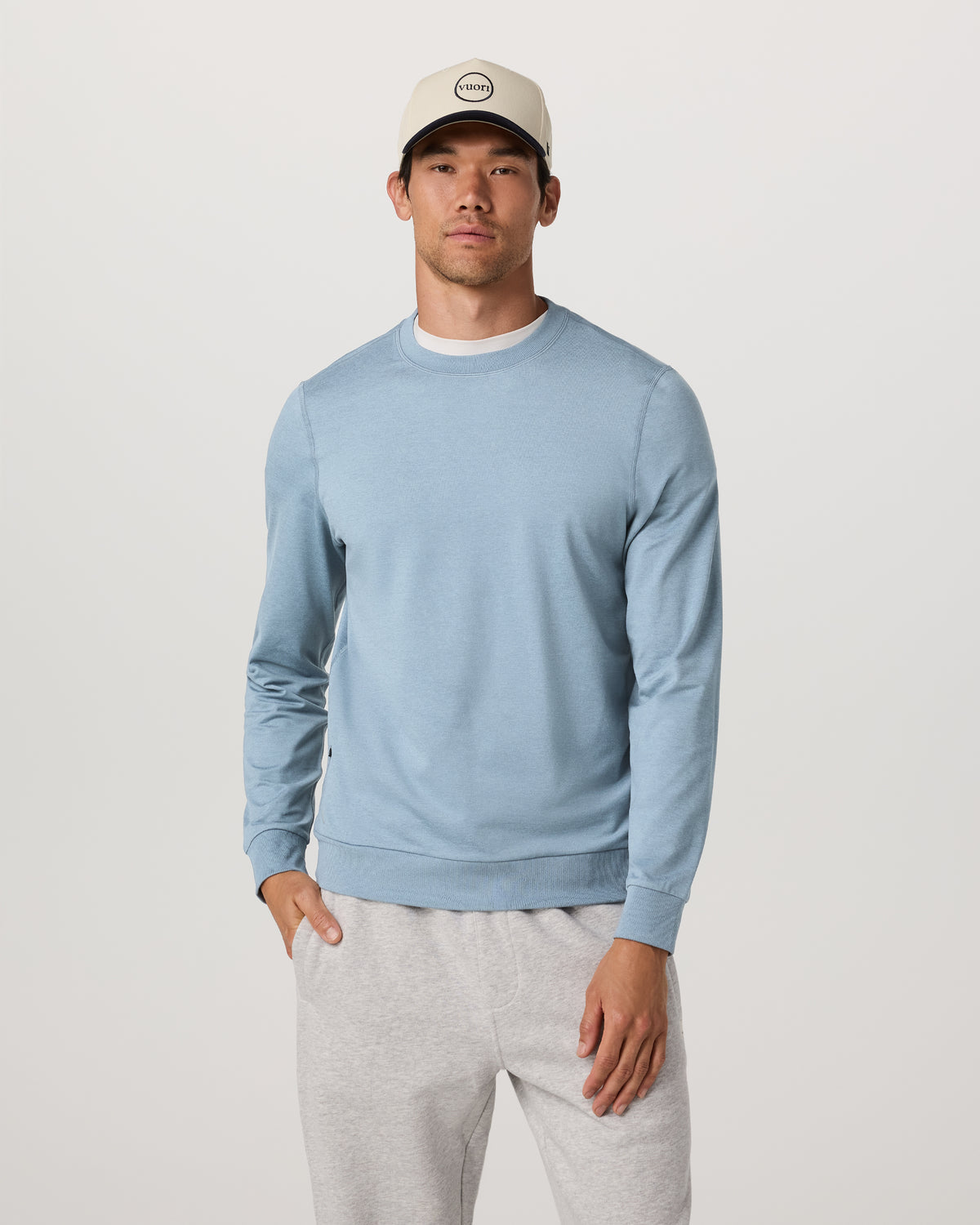 Ponto Performance Crew Men's Flint Heather Crew Neck | Vuori online