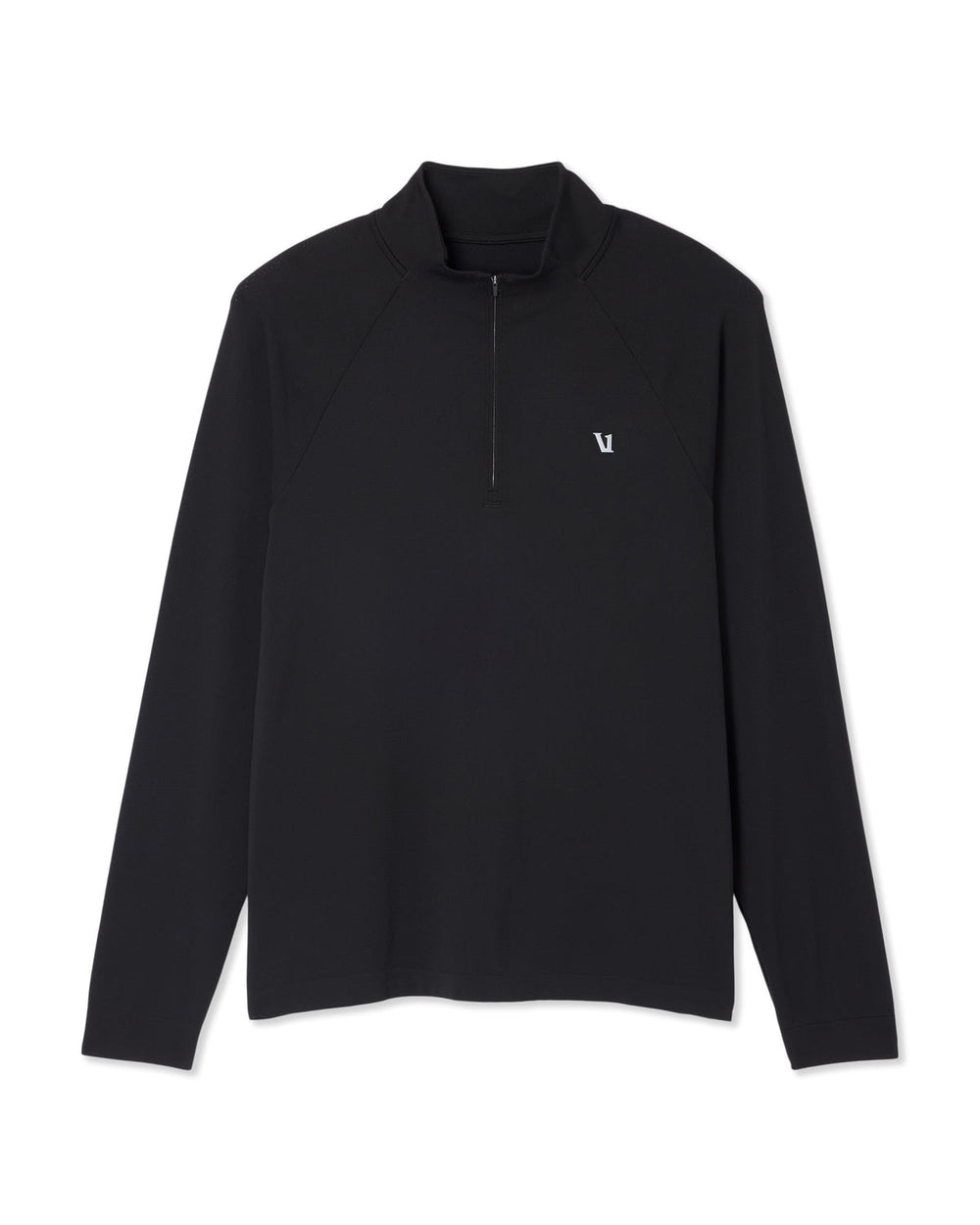 Clearview Seamless Quarter Zip Men's Black Long Sleeve | Vuori outlet
