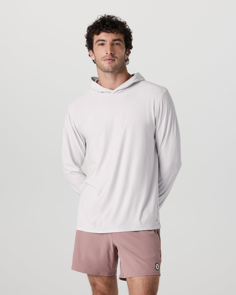 Strato Tech Hoodie Men's Frost Grey Workout Hoodie | Vuori onsale