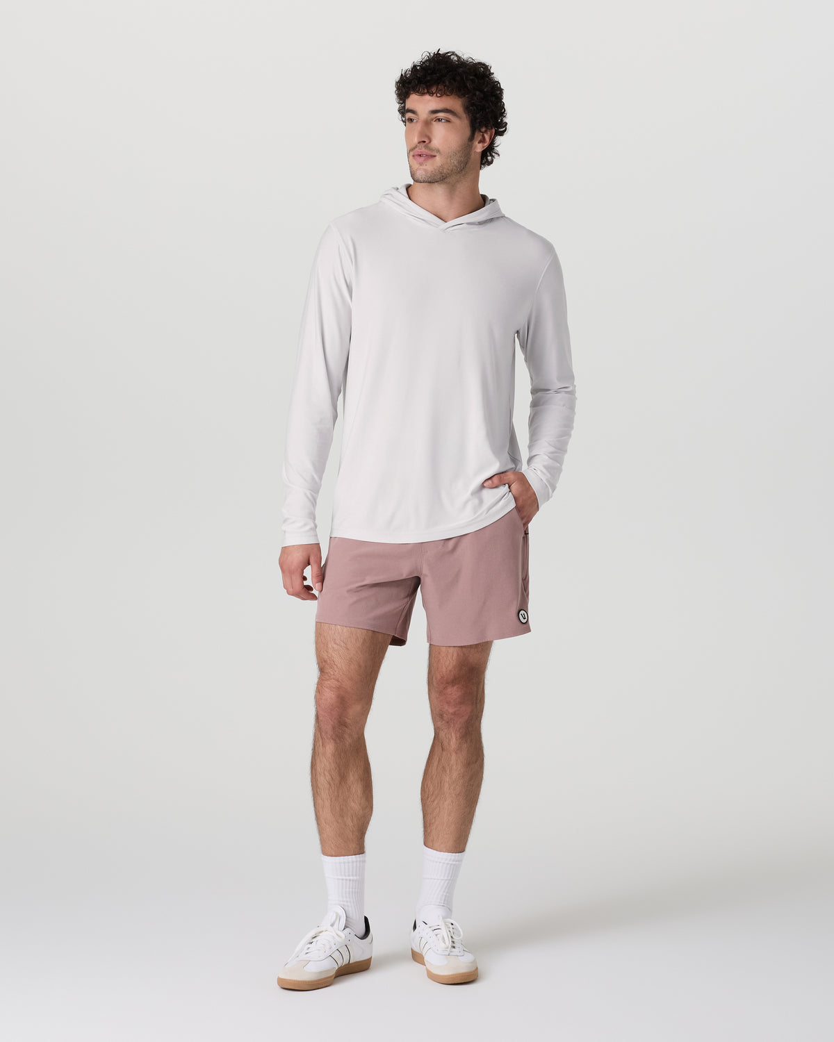Strato Tech Hoodie Men's Frost Grey Workout Hoodie | Vuori onsale