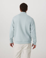 Seaside 1/2 Zip Classic Men's Blue Haze Pullover | Vuori discount